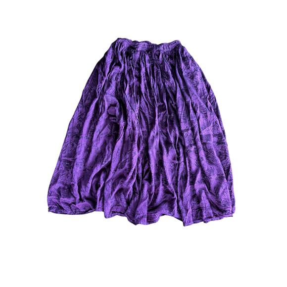 Lotus Maxi Skirt - One Size, Whimsigoth, Fairy, Fairycore, Boho, Grunge - Picture 1 of 5